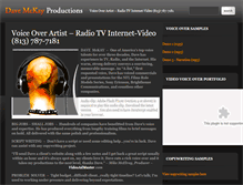 Tablet Screenshot of davemckayproductions.com